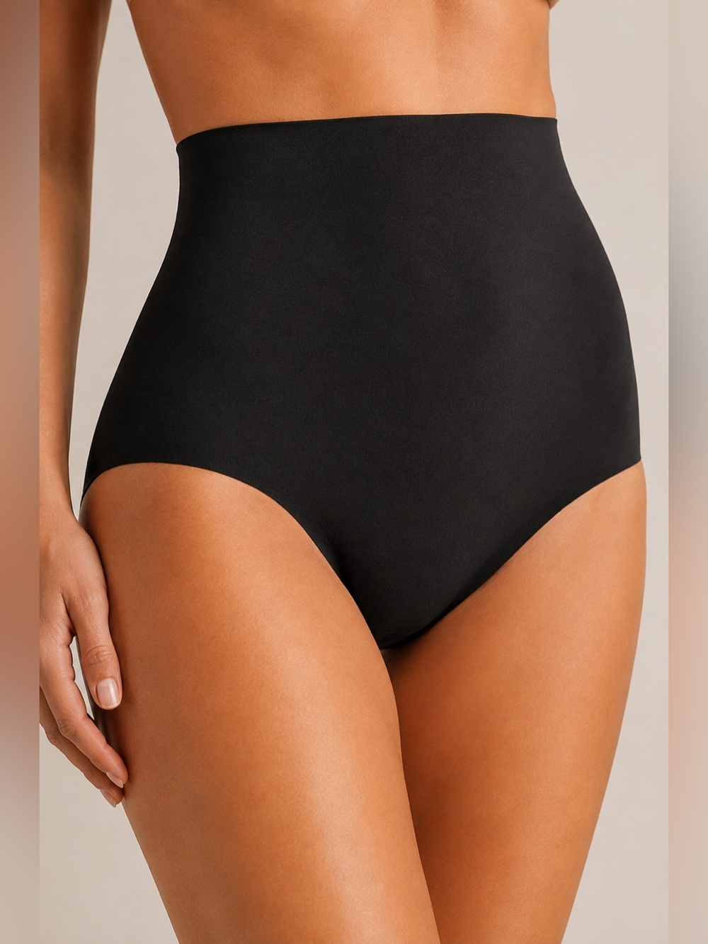 SPANX Higher Power Panties Shapewear Size S Very Black High Waist Brief NWT
